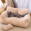 Cozy Cat Lounge: Fluffy Sofa-Style Pet Bed