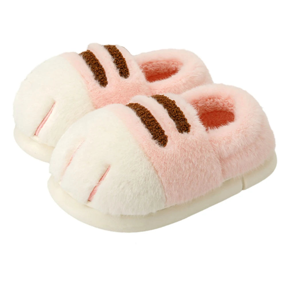 Cat Paw Plush Home Slippers