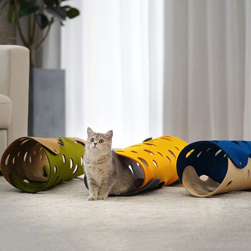 Cat Haven Dual Piece Interactive Tunnel Mat