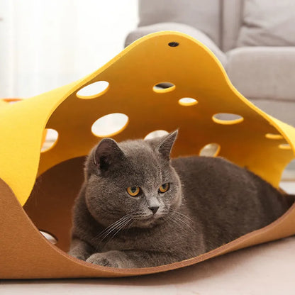 Cat Haven Dual Piece Interactive Tunnel Mat
