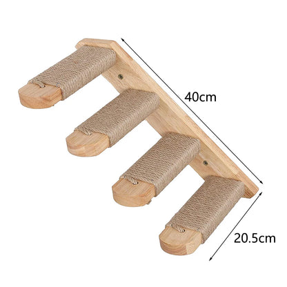 Wall-Mounted Cat Hammock & Scratcher