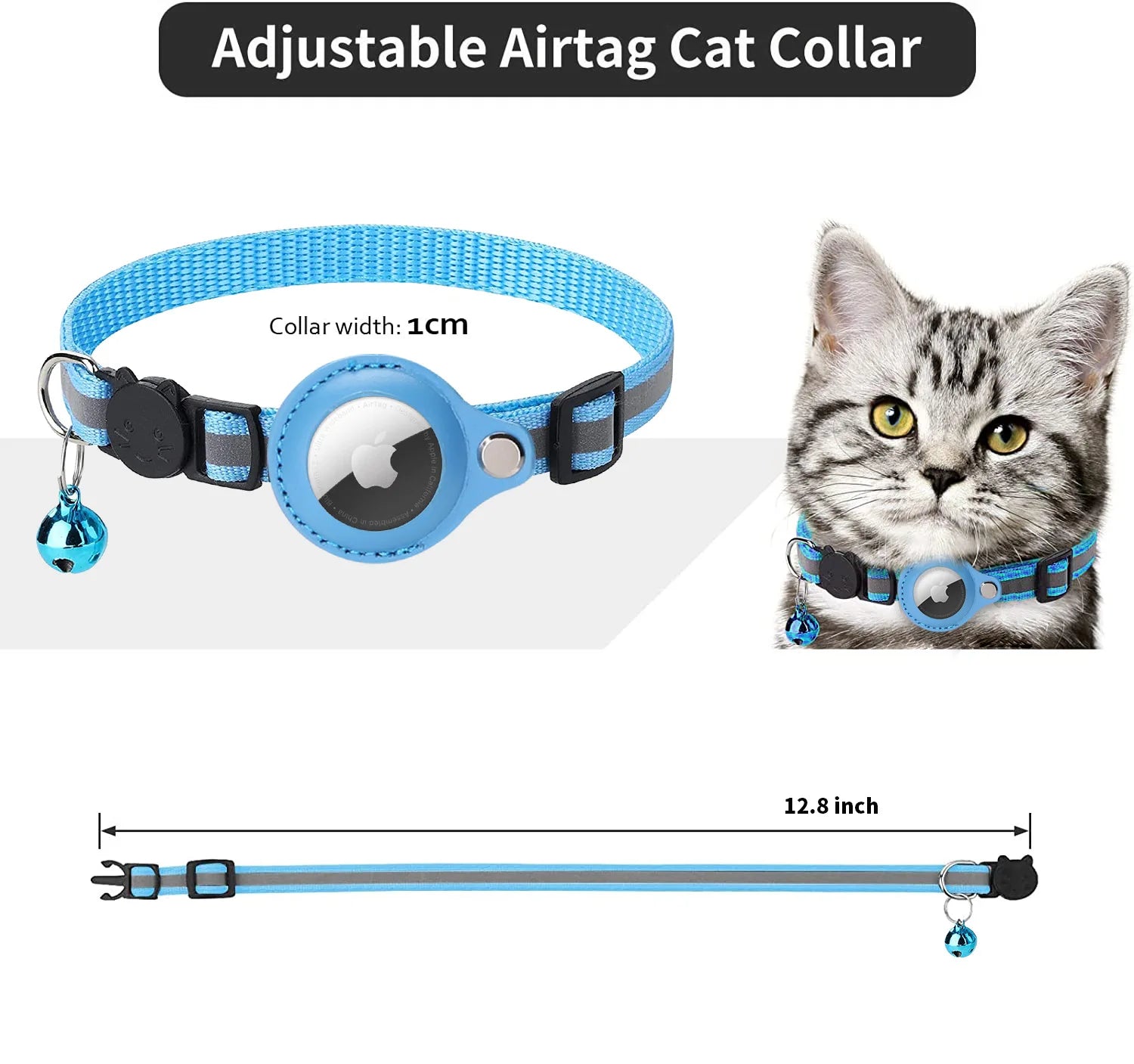 PurrSecure Collar: Airtag-Ready