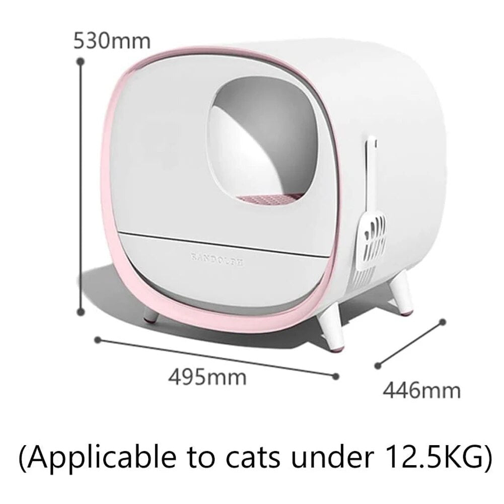 Intelligent Self-Cleaning Pet Litter Box with Odor Control Kit