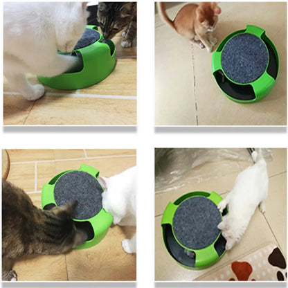 Interactive Triple Disc Cat Toy