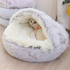 Soft Plush Round Dog and Cat Bed