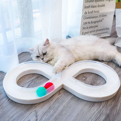 Interactive Cat Turntable Toy Set – Tunnel, Stick & Focus Training for Cats