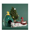 Christmas Tree Plush Pet Bed – Cozy Cave for Cats