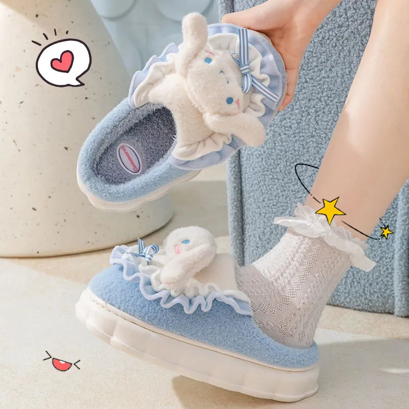 Indoor and Outdoor Cotton Cute Cat Slippers