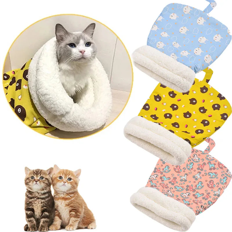 SnugglePouch™ Soft & Fluffy Cat Sleeping Bag