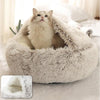 Soft Plush Round Dog and Cat Bed