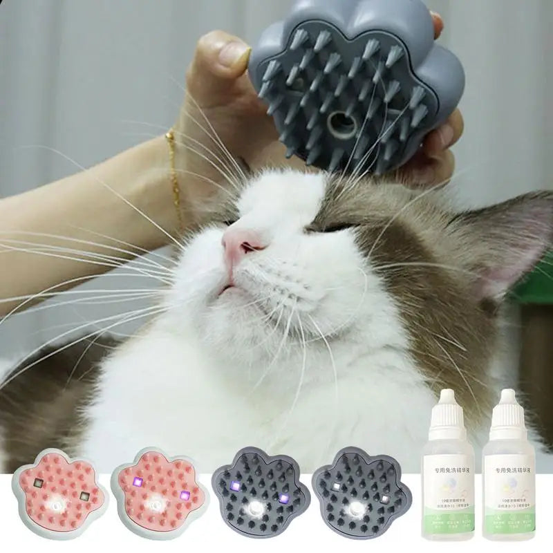 Steam Cat Brush - Easy Grooming for Shiny Fur