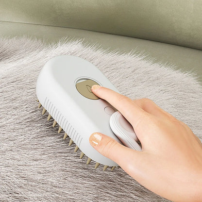 Spray & Groom Brush V.2 : Easy Cat Care with Button
