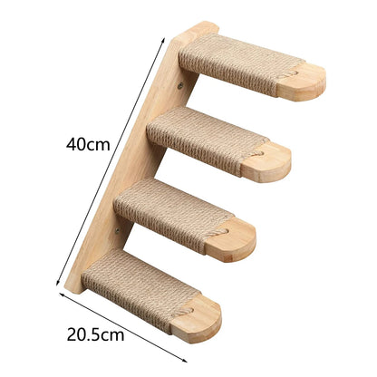 Wall-Mounted Cat Hammock & Scratcher