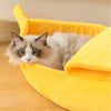 Banana Cat Cozy – Warm & Cute Bed