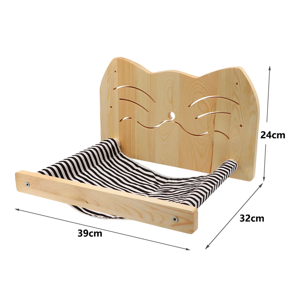 Wall-Mounted Cat Hammock & Scratcher