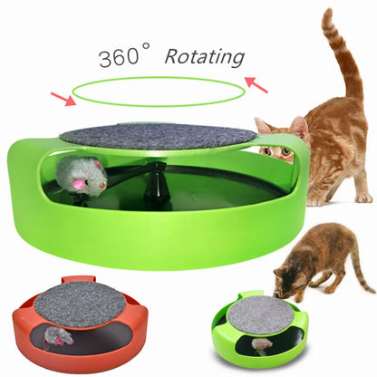 Interactive Triple Disc Cat Toy