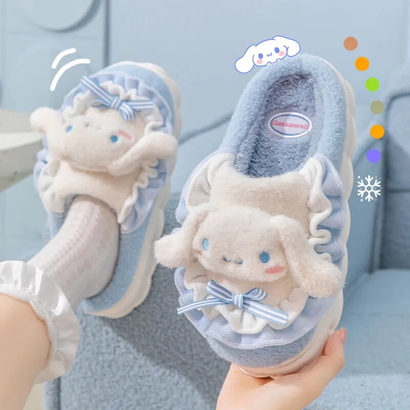 Indoor and Outdoor Cotton Cute Cat Slippers