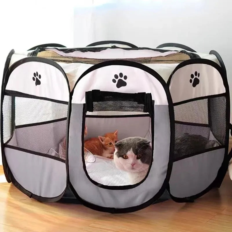 CozyCats Cove: Foldable Multi-Feline Retreat