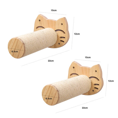 Wall-Mounted Cat Hammock & Scratcher