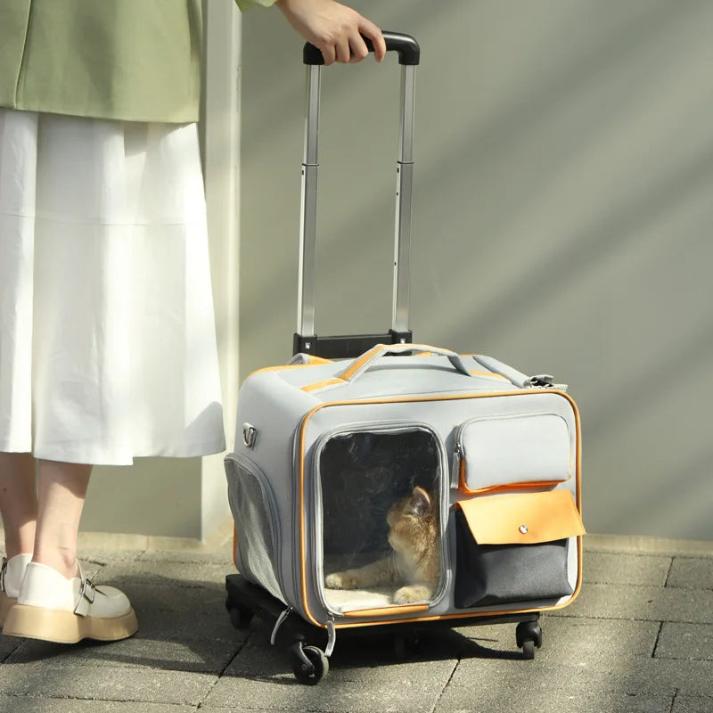 Portable Pet Backpack Stroller Carrier