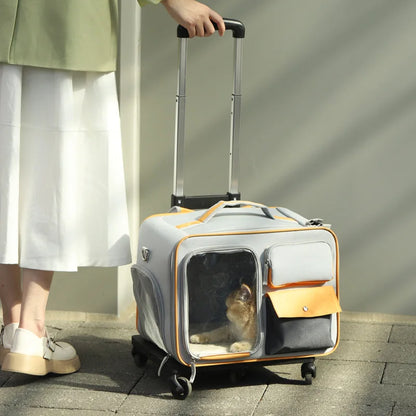 Portable Pet Backpack Stroller Carrier